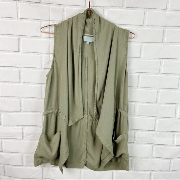 Anthropologie Jackets & Blazers - Skies are Blue open front vest sleeveless cardigan